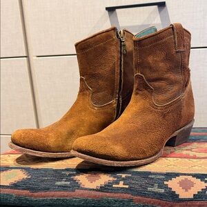 Brown Suede Ankle Boots